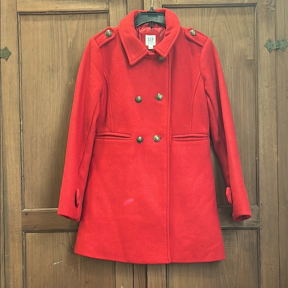 GAP Kids Red Peacoat